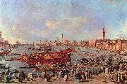 Abfahrt des Bucentaur zum Lido Francesco Guardi